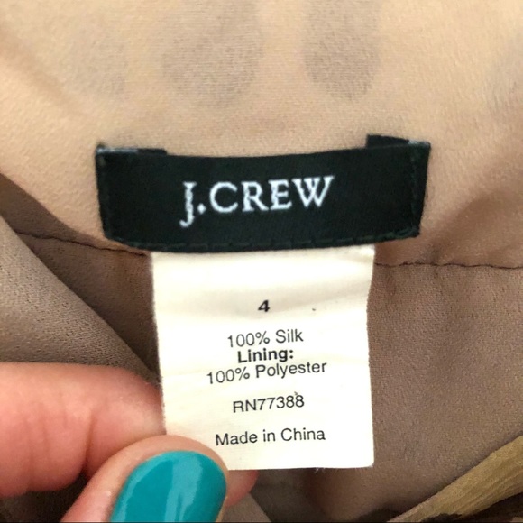 J. Crew Silk leopard print tank top size 4 - Picture 3 of 11
